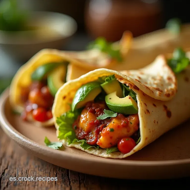Mini Wraps De Pollo Al Chipotle Y Aguacate El Bocado Perfecto presentation