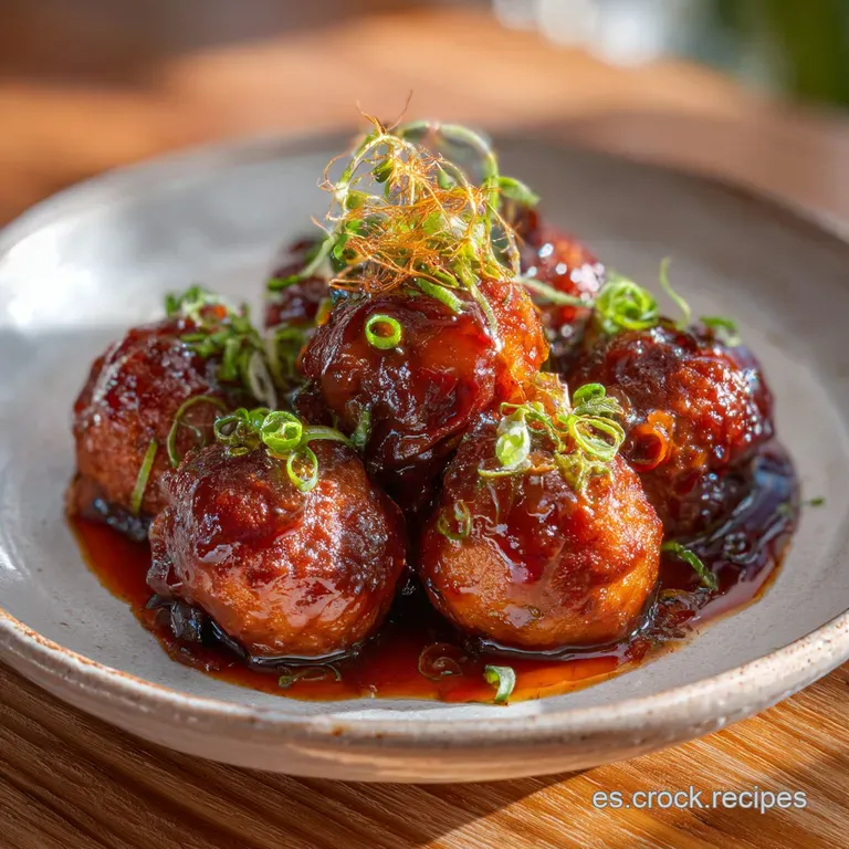 Emerald parsley sprig garnishes rustic red pepper sauce. Served alongside golden-brown, textured potatoes in an earthenwar...