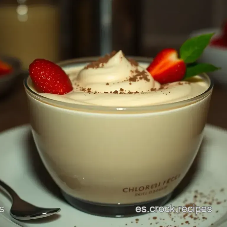 Mousse de Chocolate Blanco Cremosa: Un Postre de Ensue&ntilde;o