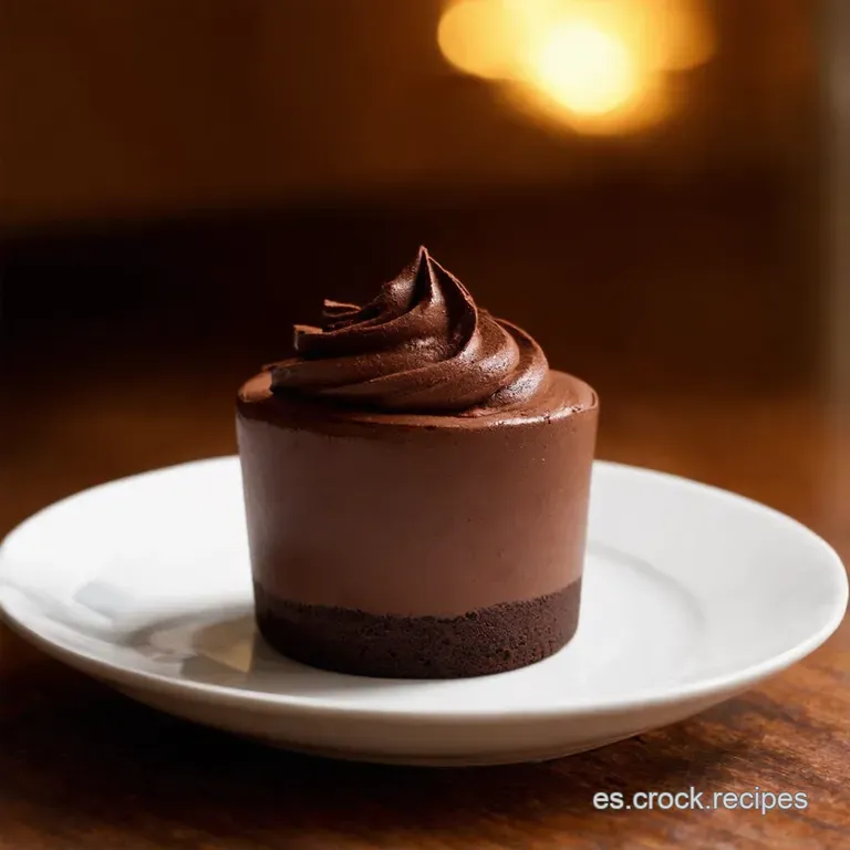 Mousse De Chocolate Divino 3 Ingredientes presentation