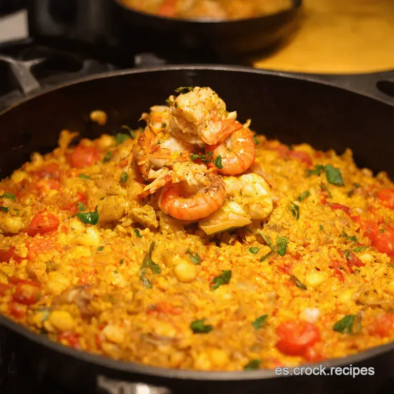 Paella De Marisco De Fiesta presentation