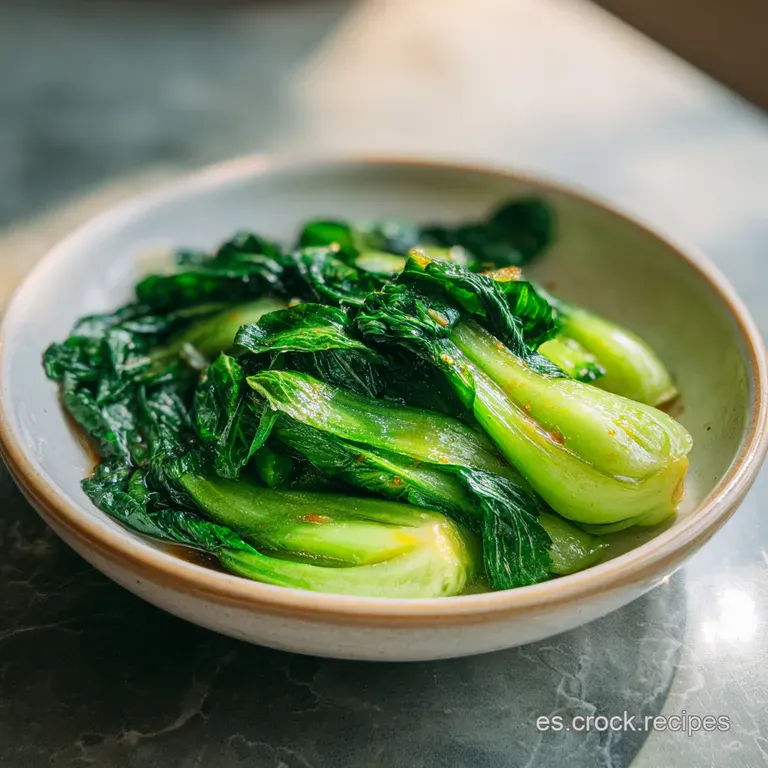 Receta de Pak Choi Salteado con Soja