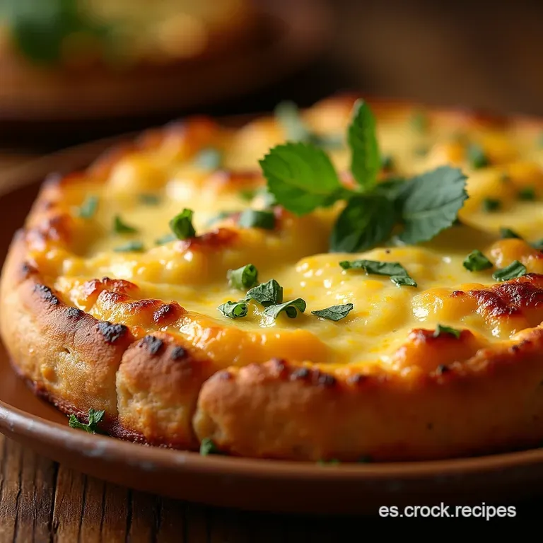 El Tesoro Del Horno Pan De Ajo Casero Relleno Con Queso Fundido presentation