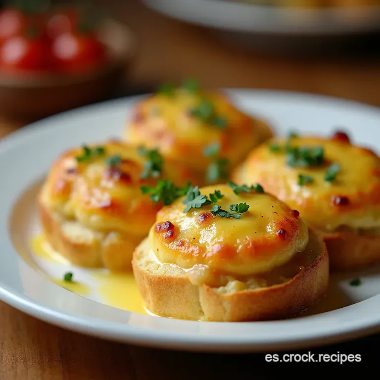 El Tesoro del Horno Pan de Ajo Casero Relleno con Queso Fundido