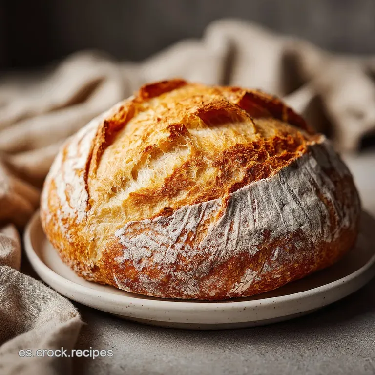 A slice of creamy, light brown Pan de Calatrava dusted with powdered sugar, sits on a white plate with a sprig of mint.