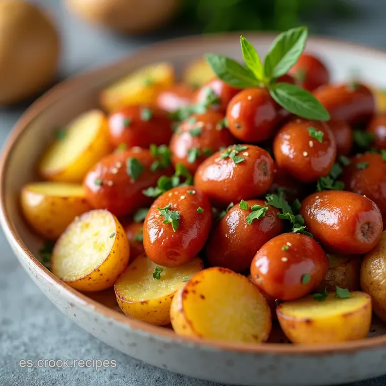 Papas a la Importancia con Salchichas