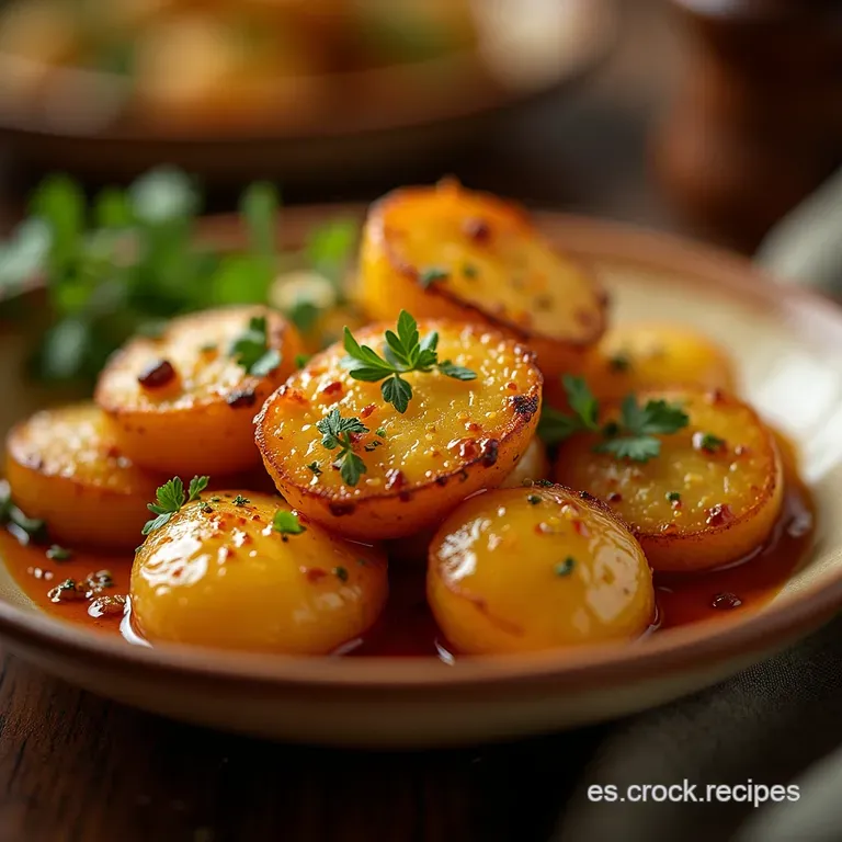 Crujientes De Sabor Papas Al Horno Con Ajo Y Romero El Acompa&ntilde;amiento Perfecto presentation