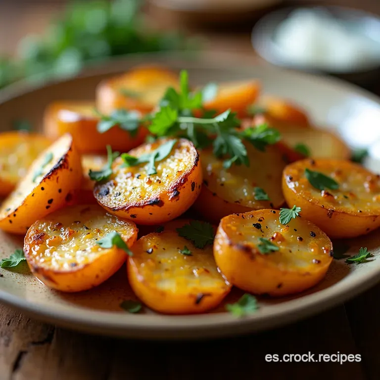 Crujientes de Sabor Papas al Horno con Ajo y Romero El Acompa&ntilde;amiento Perfecto