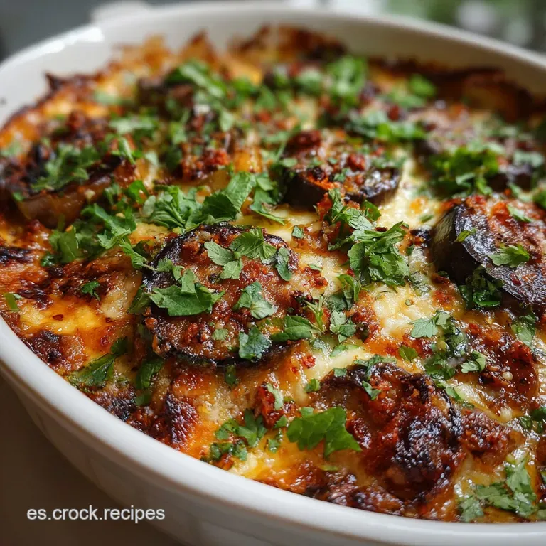 Pastel de Berenjena: Carne y Vegetal