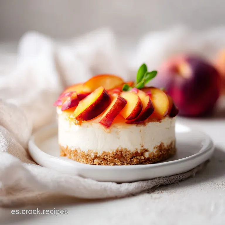 Pastel de Durazno y Queso Crema