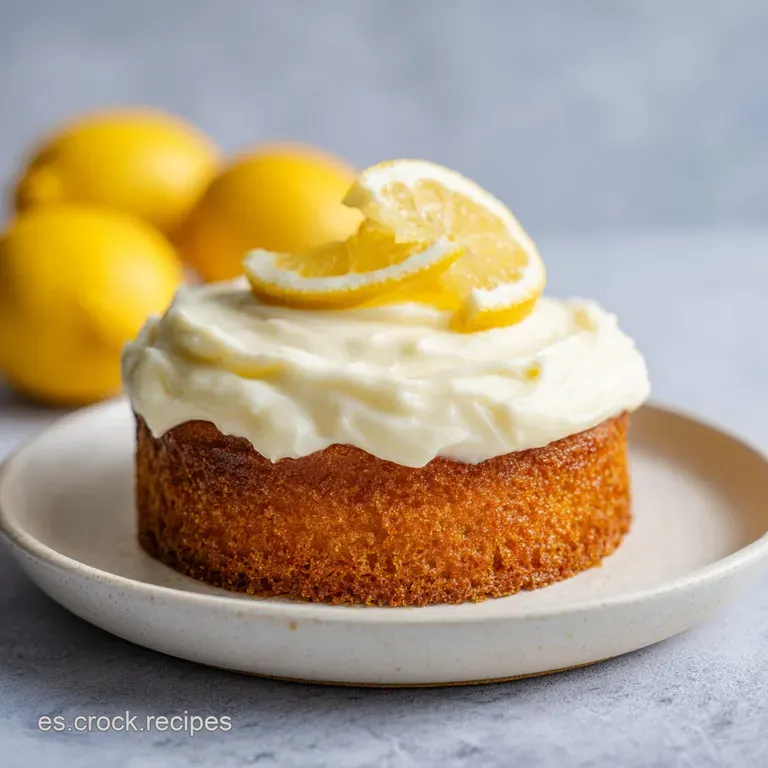 Pastel de Lim&oacute;n con Frosting de Queso Casero