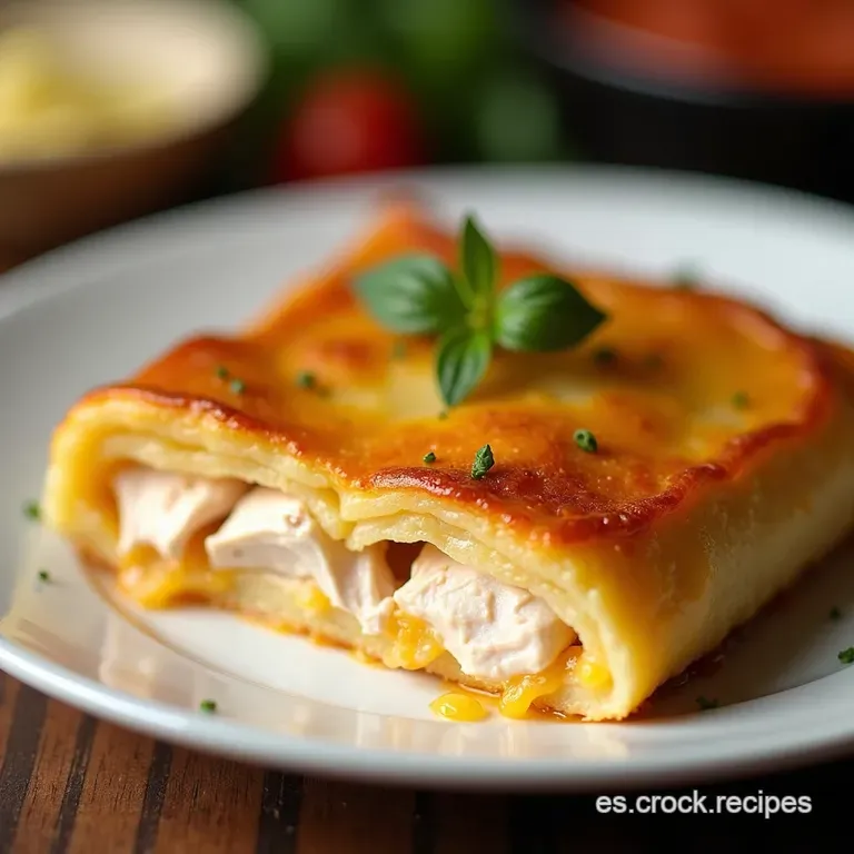 Pastel de Pollo y Setas Sin Harina Delicia Casera