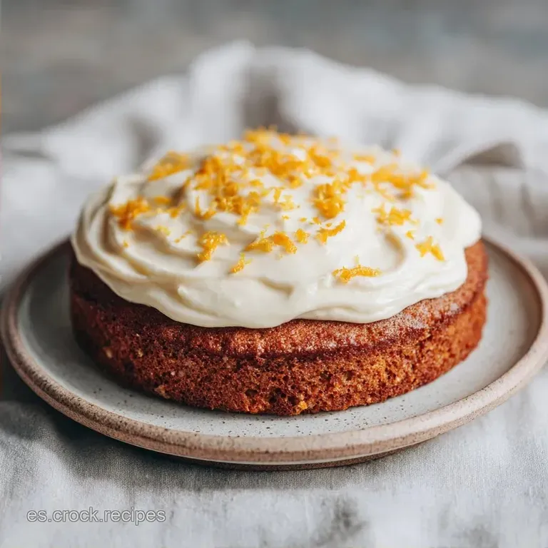 Pastel de Zanahoria y Queso: Miga H&uacute;meda