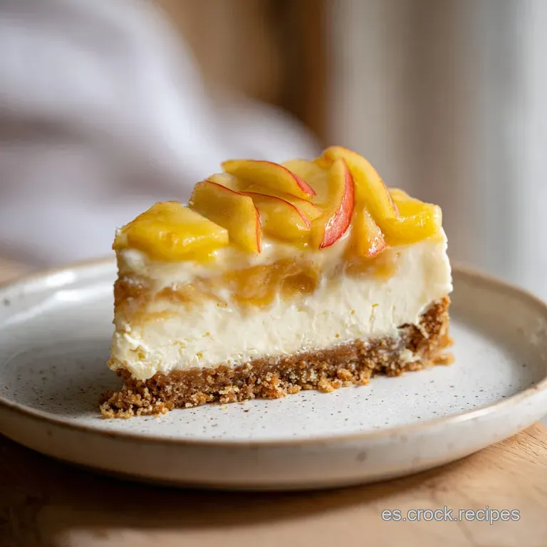 Pastel de Manzana y Queso Crema con Canela