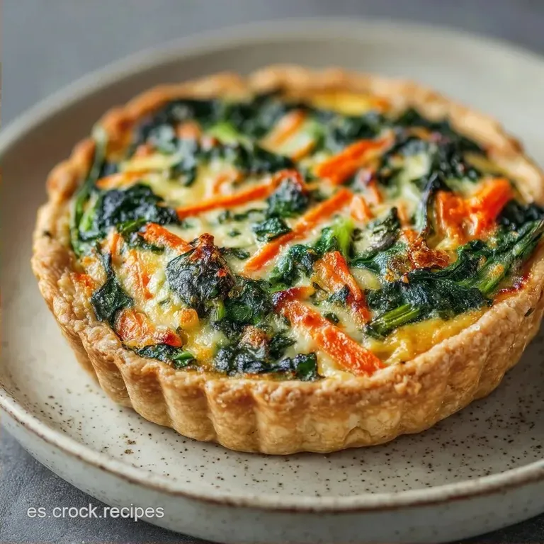 Pastel Verduras Salado: Dorado y Nutritivo