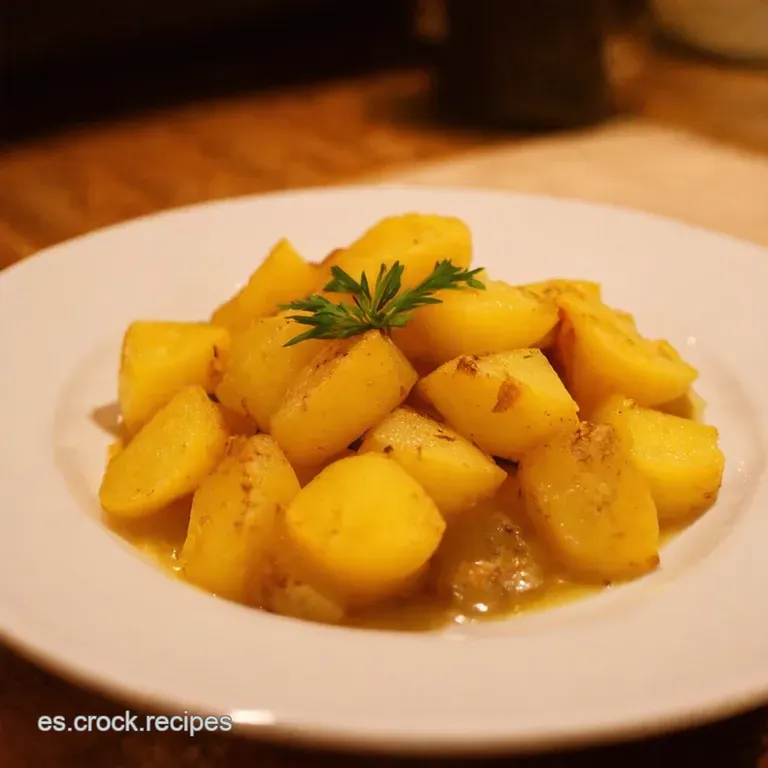 Patatas a La Riojana Con Un Toque Moderno Gratinado De Patata Y Chorizo presentation