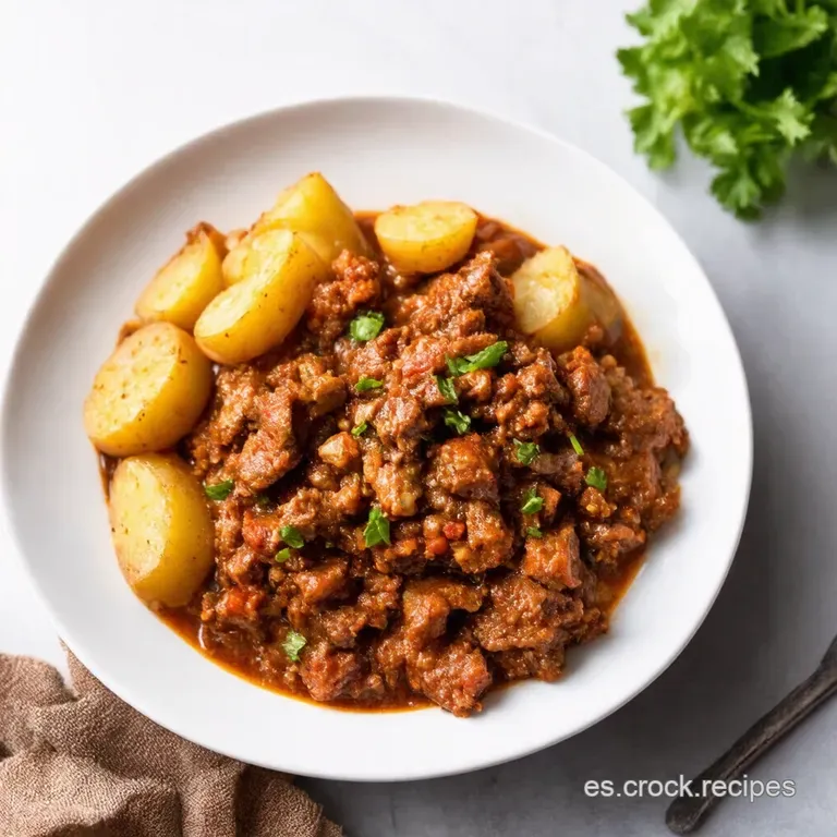 Picadillo a la Mexicana con Papas