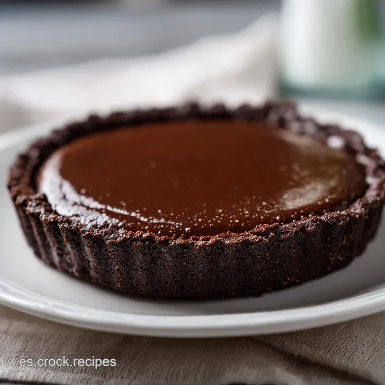 Pie de Chocolate Sin Horno: Relleno Aterciopelado