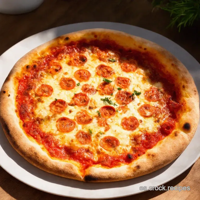 Pizza Casera A la Espa&ntilde;ola Sabor Mediterr&aacute;neo