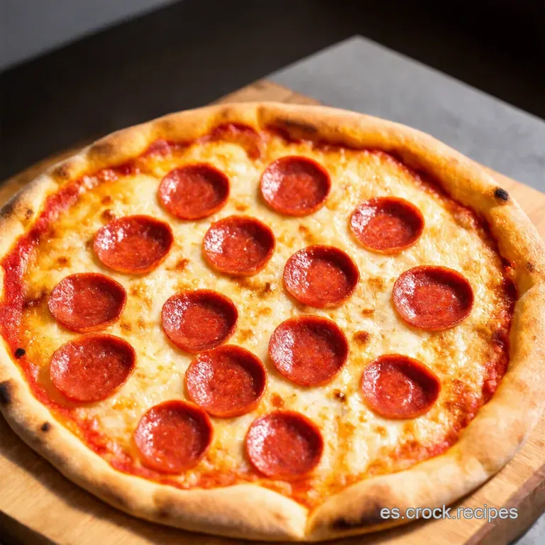 Pizza de Pepperoni Crujiente Un Cl&aacute;sico que Nunca Falla