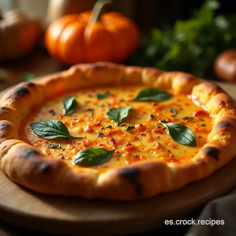 La Calabaza Risue&ntilde;a Pizza Artesanal De Jackolantern presentation