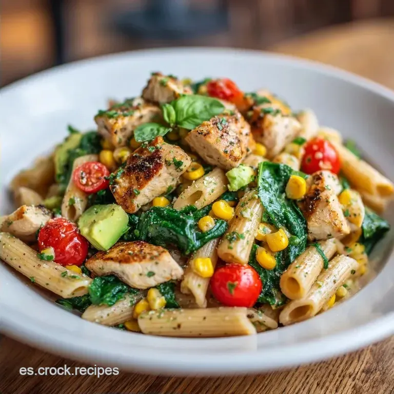 Ensalada Nutritiva de Pasta y Pollo: Fresca y Saludable