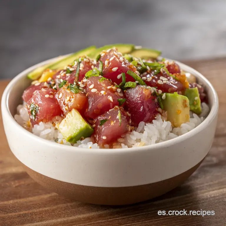 Poke Bowl Casero: &iexcl;Un Trozo de Haw&aacute;i en tu Plato!