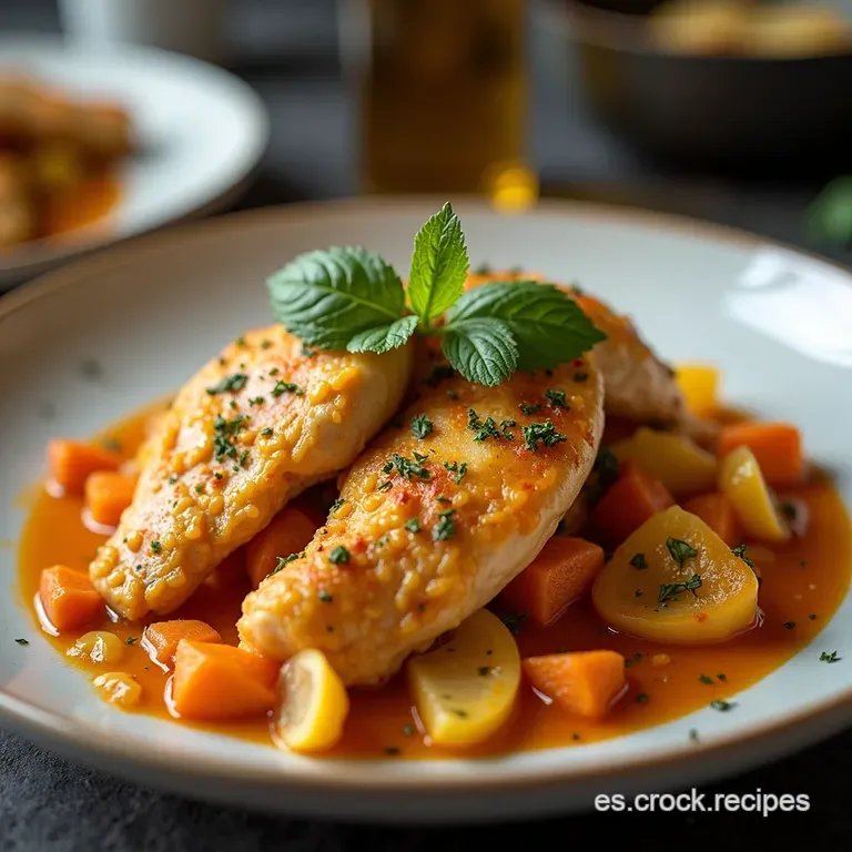 Pollo a la Portuguesa Un Guiso Vibrante y Arom&aacute;tico al Estilo de Lisboa