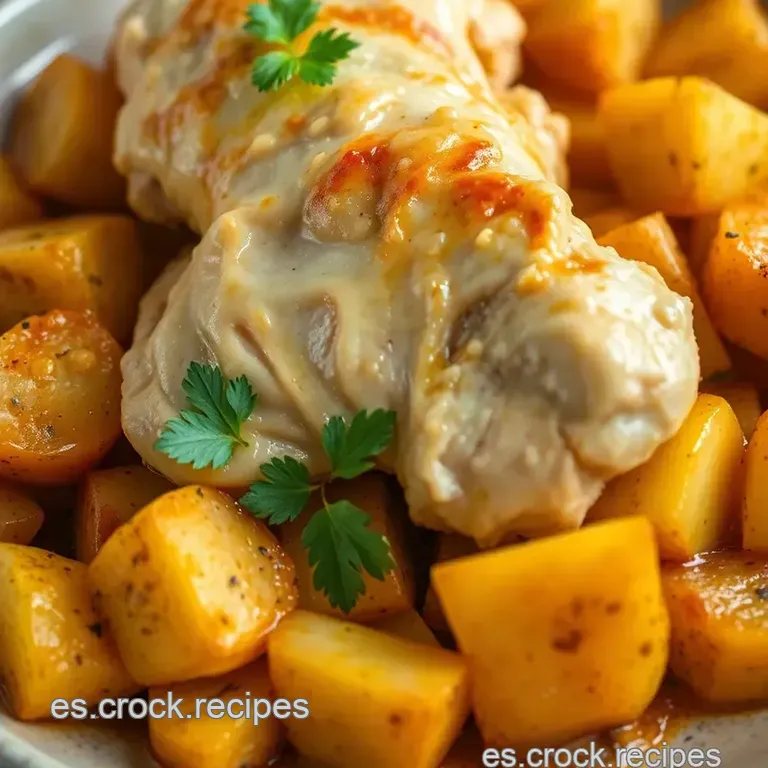 Pollo Al Ajillo Con Patatas Panaderas presentation