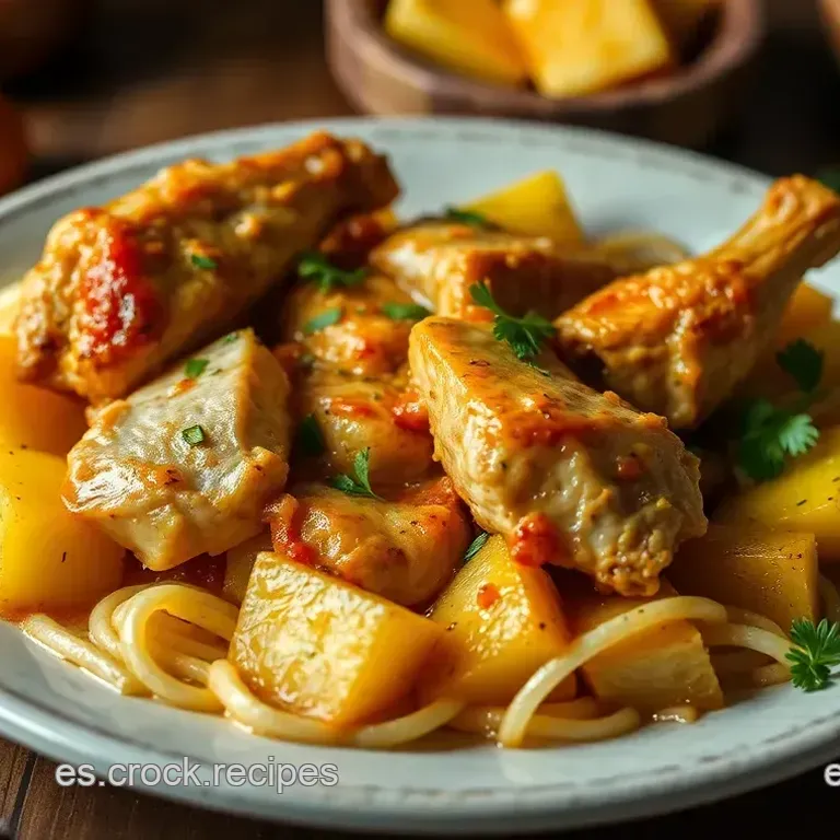 Pollo al Ajillo con Patatas Panaderas