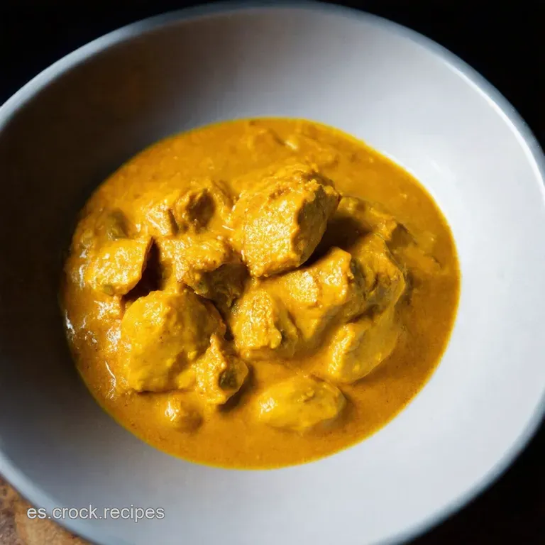 Pollo al Curry Cremoso con Leche de Coco