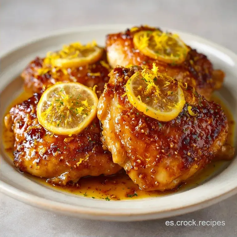Pollo Al Lim&oacute;n: Muslos Saludables y Crujientes