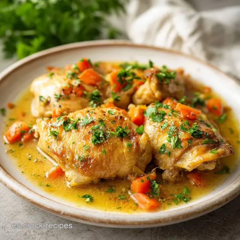 Pollo en Pepitoria Receta de la Abuela