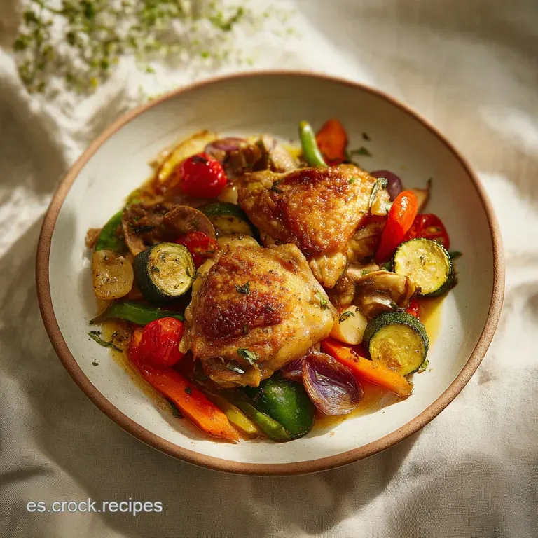 Receta Olla GM Pollo con Verduras Tiernas