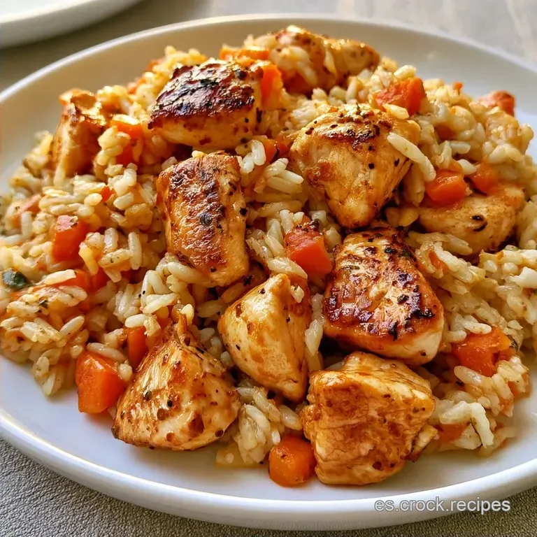 Arroz con Pollo Y Verduras Saludable