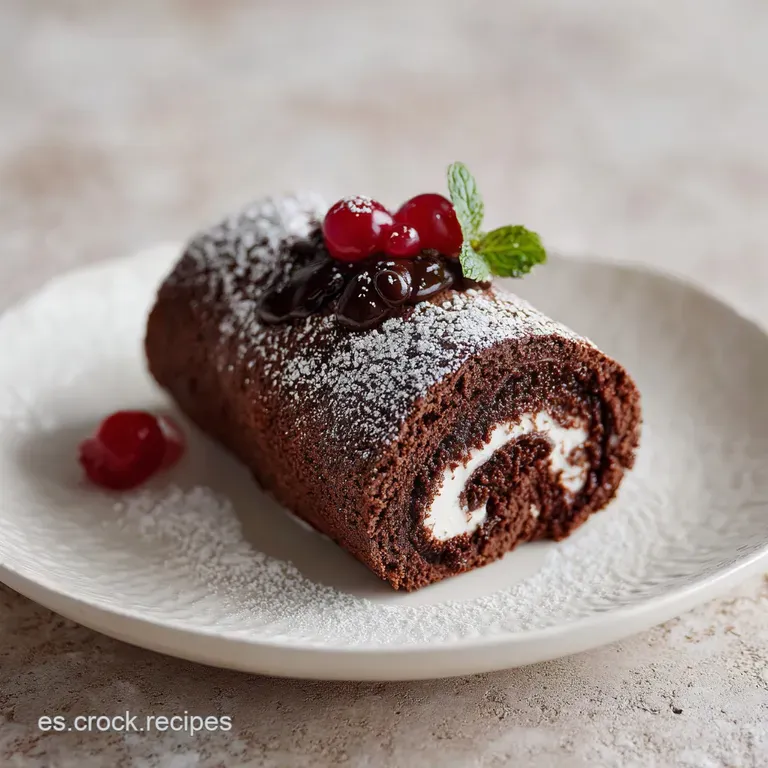 Postre Navide&ntilde;o de Chocolate: Esponjoso y Tradicional