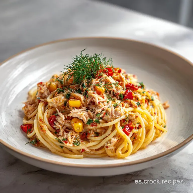 Receta con At&uacute;n y Pasta: Italiana R&aacute;pida