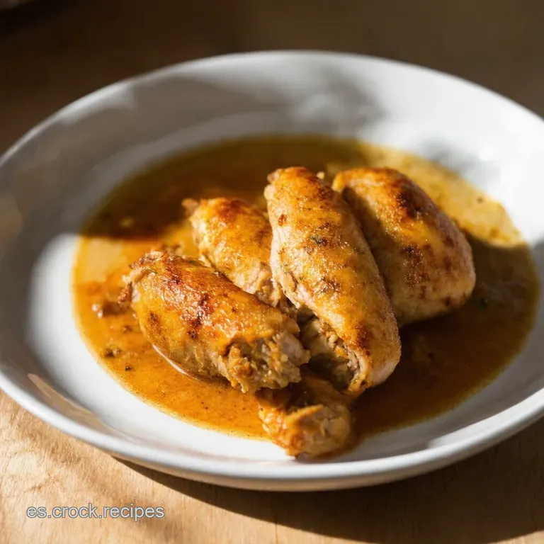 Rollo de Pollo Relleno F&aacute;cil y Delicioso