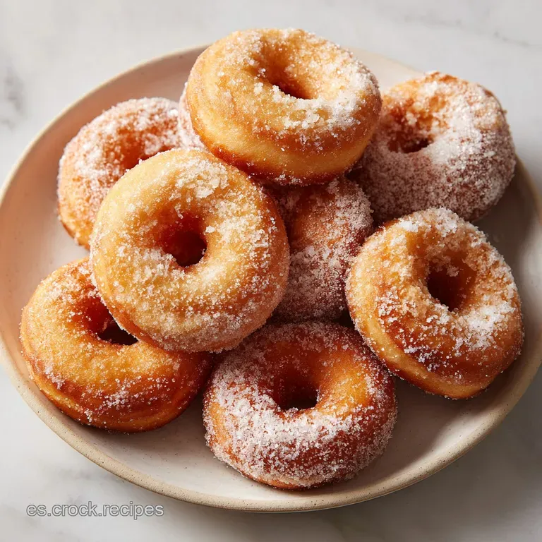 Stack of glistening, freshly baked rosquillas on a delicate plate, suggesting a light, airy texture and sweet aroma.