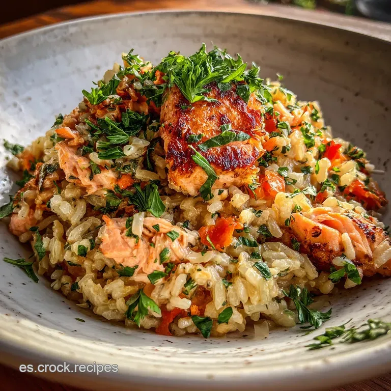 Salm&oacute;n con Arroz: Jugoso y Arom&aacute;tico