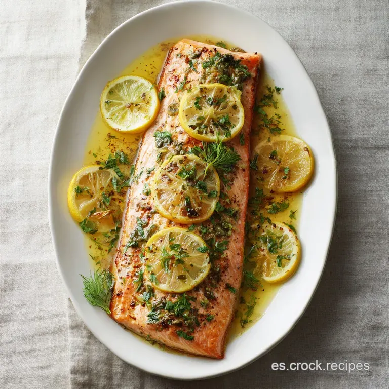Receta con Salm&oacute;n Fresco al Horno Jugoso
