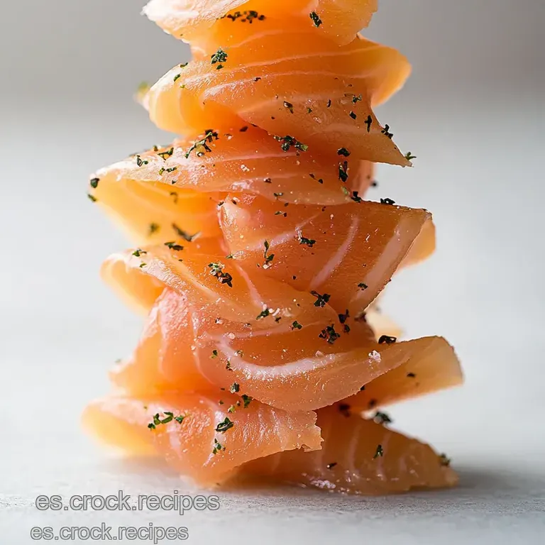 Salm&oacute;n Marinado Al Estilo Escandinavo (Gravlax) presentation