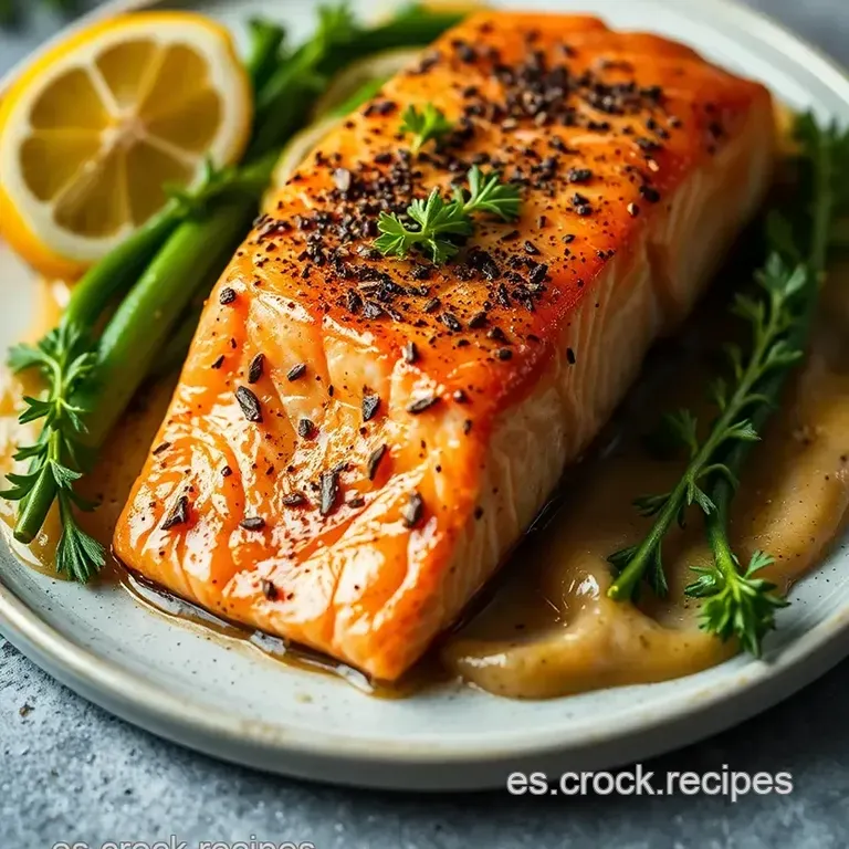 Salm&oacute;n Marinado Al Estilo Espa&ntilde;ol presentation