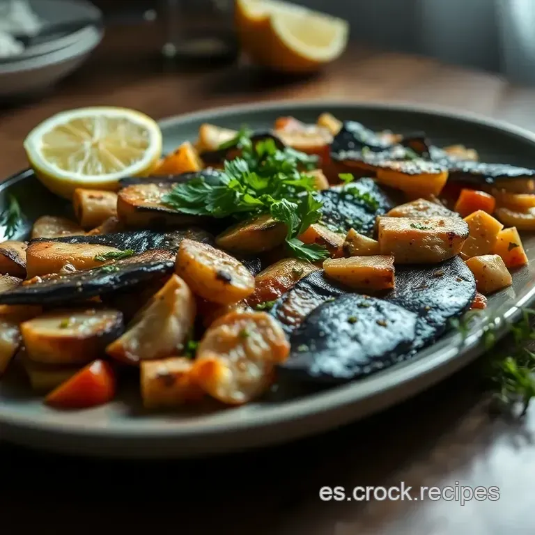 Sepia a La Plancha: Receta F&aacute;cil Y Deliciosa presentation