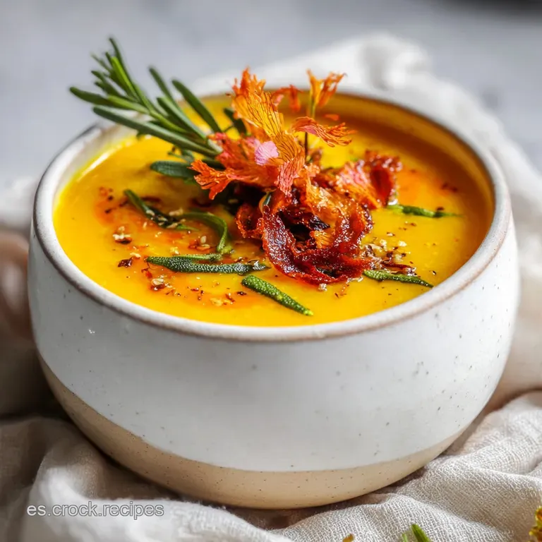 Sopa Reconfortante de C&uacute;rcuma y Jengibre Saludable