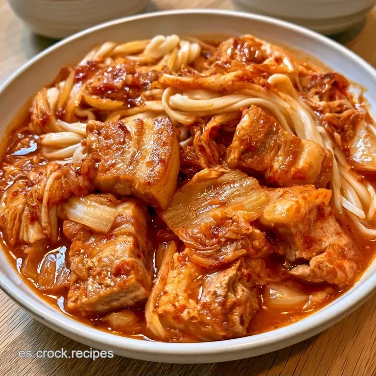 Sopa de Kimchi: Picante con Fideos