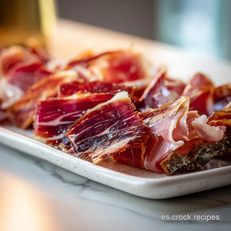 Artfully arranged charcuterie platter with thinly sliced prosciutto, aged cheeses, vibrant olives, and rustic bread. Perfe...