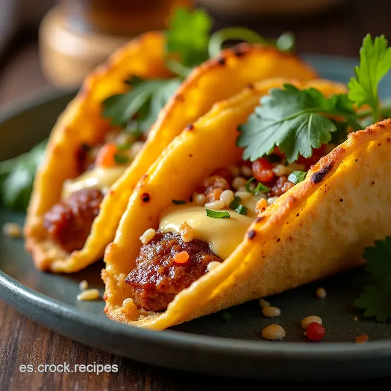 Tacos de Horno Estilo Lujazo con Queso Tostado