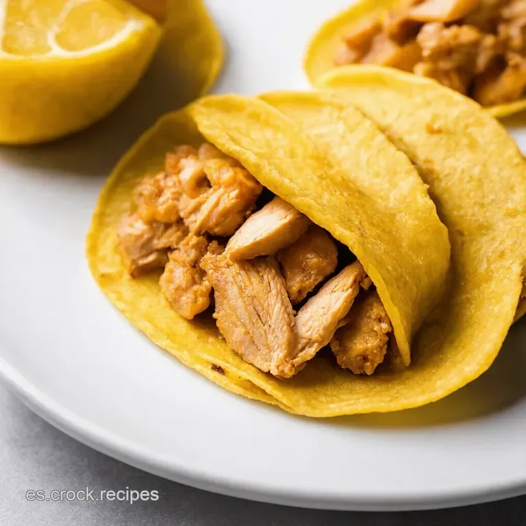 Tacos Dorados de Pollo con Salsa Cremosa de Aguacate