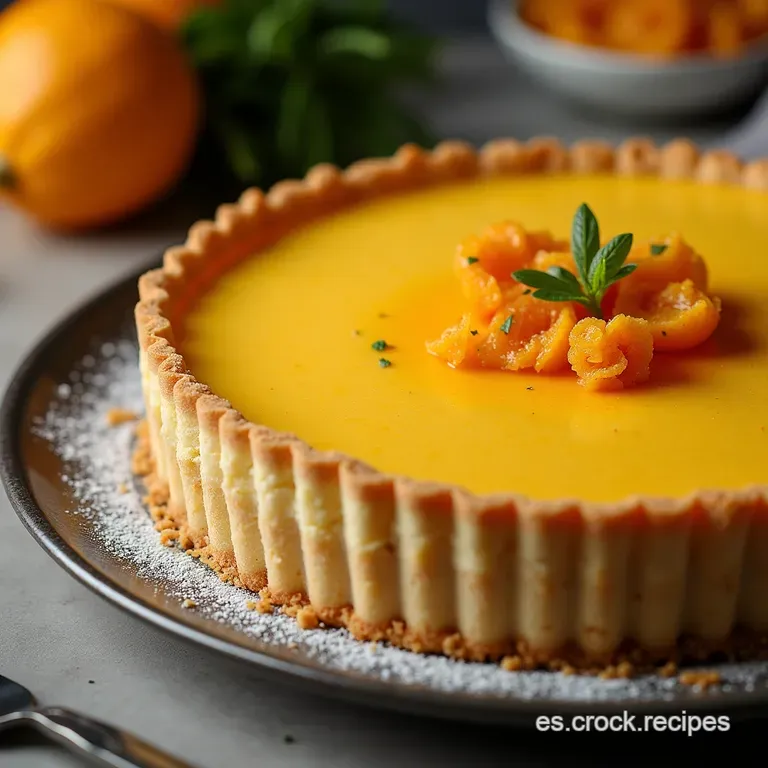 Tarta Cremosa de Calabaza Vegana con Base de Galleta Crujiente